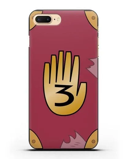 Чехол Дневник Гравити Фолз силиконовый для iPhone 8 Plus