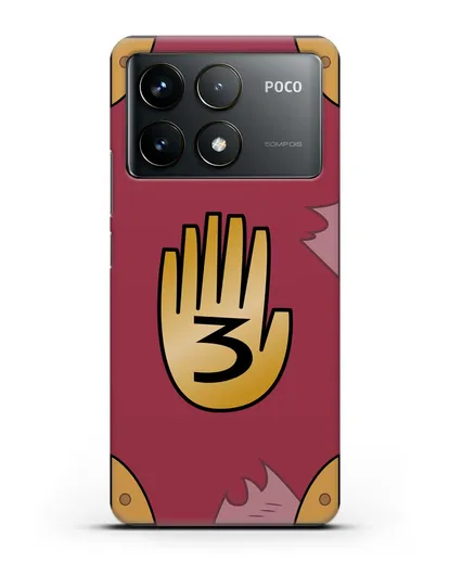 Чехол Дневник Гравити Фолз силиконовый для Xiaomi Poco F6 Pro