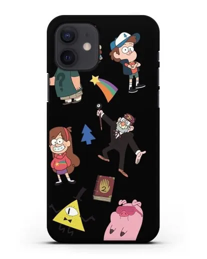 Чехол Стикеры Гравити Фолз силиконовый для iPhone 12