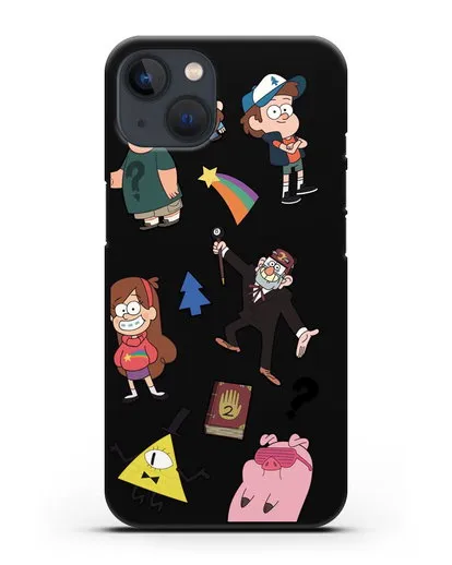 Чехол Стикеры Гравити Фолз силиконовый для iPhone 13