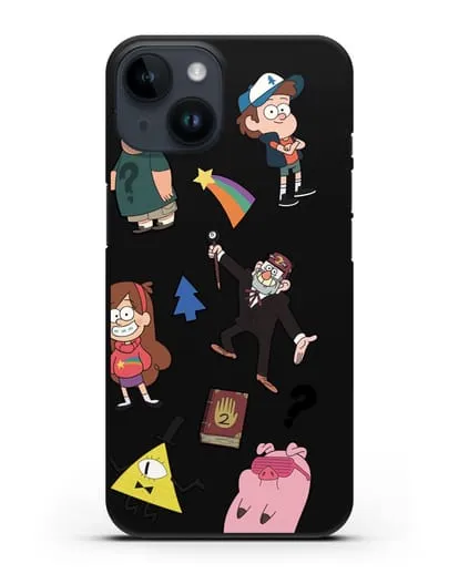 Чехол Стикеры Гравити Фолз силиконовый для iPhone 14