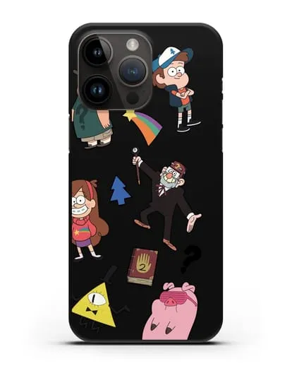Чехол Стикеры Гравити Фолз силиконовый для iPhone 14 Pro Max