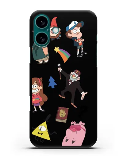 Чехол Стикеры Гравити Фолз силиконовый для iPhone 16 Plus