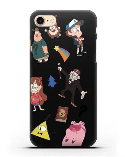 Чехол Стикеры Гравити Фолз силиконовый для iPhone 7