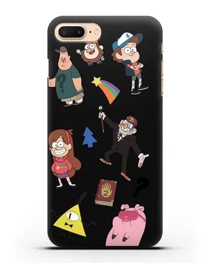 Чехол Стикеры Гравити Фолз силиконовый для iPhone 8 Plus