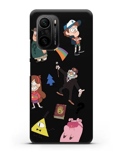 Чехол Стикеры Гравити Фолз силиконовый для Xiaomi Poco F3