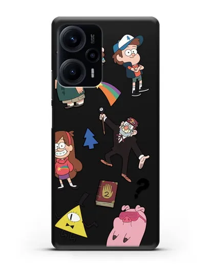 Чехол Стикеры Гравити Фолз силиконовый для Xiaomi Poco F5