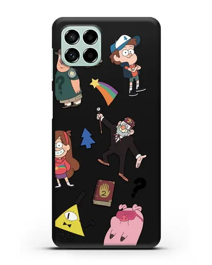 Чехол Стикеры Гравити Фолз силиконовый для Samsung Galaxy M53 [SM-M536]