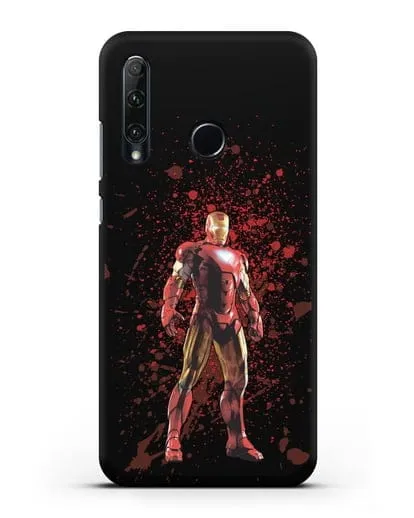 Чехол с иллюстрацией Железный человек силиконовый для Honor 20e