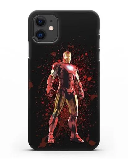Чехол с иллюстрацией Железный человек силиконовый для iPhone 11