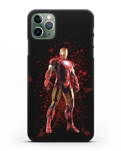 Чехол с иллюстрацией Железный человек силиконовый для iPhone 11 Pro