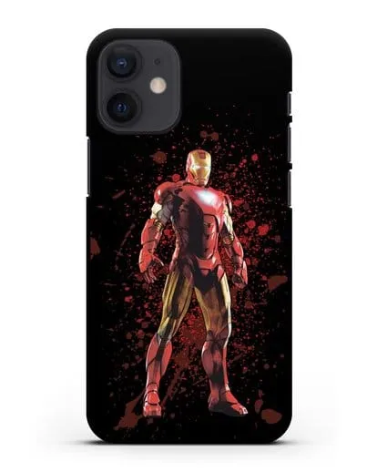 Чехол с иллюстрацией Железный человек силиконовый для iPhone 12 mini