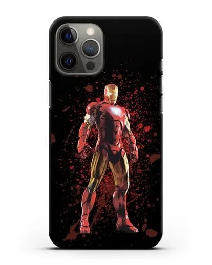 Чехол с иллюстрацией Железный человек силиконовый для iPhone 12 Pro Max