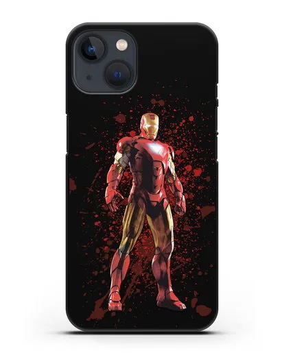 Чехол с иллюстрацией Железный человек силиконовый для iPhone 13 Mini