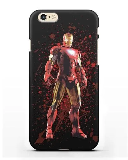 Чехол с иллюстрацией Железный человек силиконовый для iPhone 6s