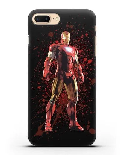 Чехол с иллюстрацией Железный человек силиконовый для iPhone 7 Plus