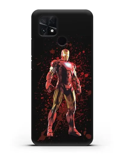 Чехол с иллюстрацией Железный человек силиконовый для Xiaomi Poco C40