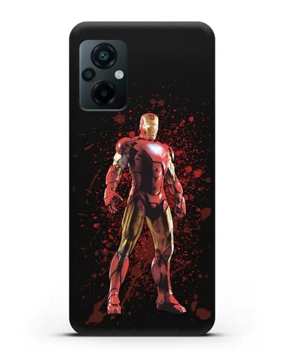 Чехол с иллюстрацией Железный человек силиконовый для Xiaomi Poco M5