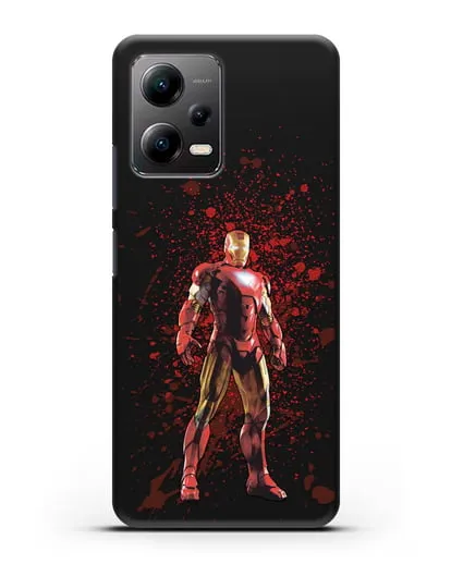 Чехол с иллюстрацией Железный человек силиконовый для Xiaomi Poco X5