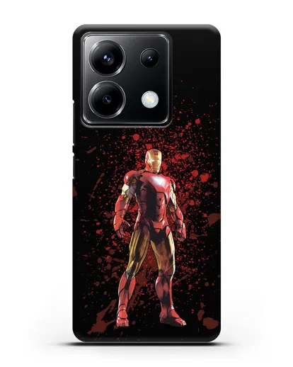 Чехол с иллюстрацией Железный человек силиконовый для Xiaomi Poco X6