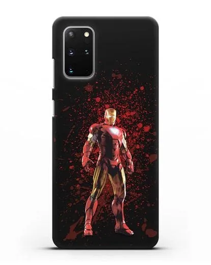 Чехол с иллюстрацией Железный человек силиконовый для Samsung Galaxy S20 Plus [SM-G985F]