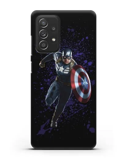 Чехол с иллюстрацией Капитан Америка силиконовый для Samsung Galaxy A53