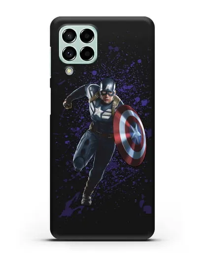 Чехол с иллюстрацией Капитан Америка силиконовый для Samsung Galaxy M53 [SM-M536]