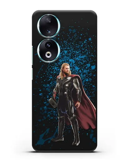 Чехол с иллюстрацией Тор силиконовый для Honor 90