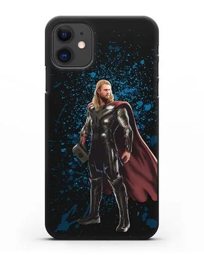Чехол с иллюстрацией Тор силиконовый для iPhone 11