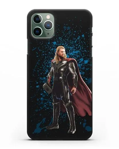 Чехол с иллюстрацией Тор силиконовый для iPhone 11 Pro