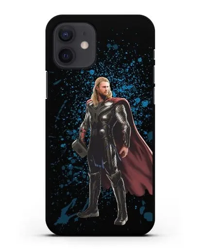 Чехол с иллюстрацией Тор силиконовый для iPhone 12