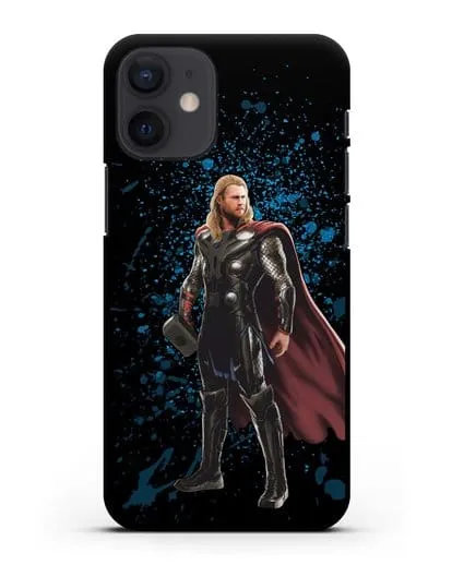 Чехол с иллюстрацией Тор силиконовый для iPhone 12 mini