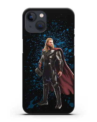Чехол с иллюстрацией Тор силиконовый для iPhone 13