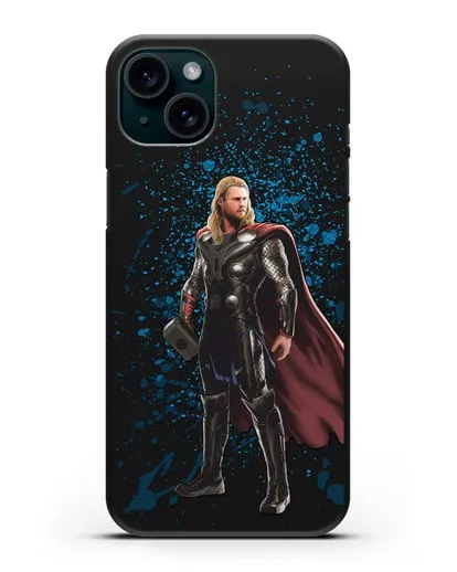 Чехол с иллюстрацией Тор силиконовый для iPhone 15 Plus
