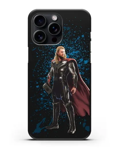 Чехол с иллюстрацией Тор силиконовый для iPhone 15 Pro Max