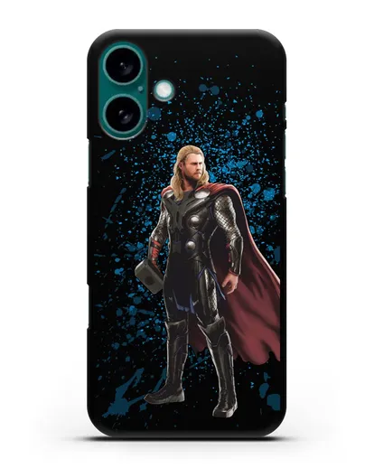 Чехол с иллюстрацией Тор силиконовый для iPhone 16 Plus