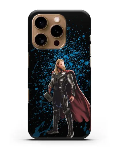 Чехол с иллюстрацией Тор силиконовый для iPhone 16 Pro