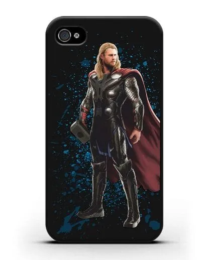 Чехол с иллюстрацией Тор силиконовый для iPhone 4/4s