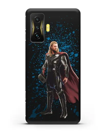 Чехол с иллюстрацией Тор силиконовый для Xiaomi Poco F4 GT