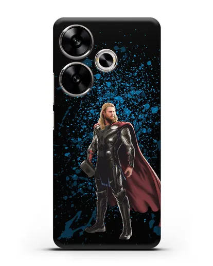 Чехол с иллюстрацией Тор силиконовый для Xiaomi Poco F6