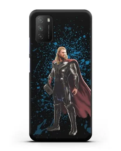 Чехол с иллюстрацией Тор силиконовый для Xiaomi Poco M3