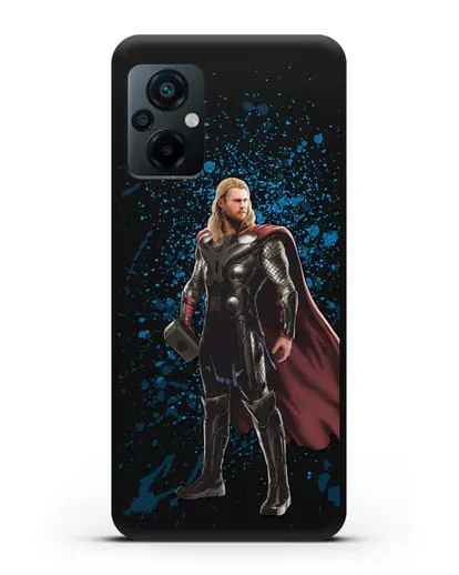 Чехол с иллюстрацией Тор силиконовый для Xiaomi Poco M5