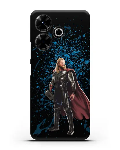 Чехол с иллюстрацией Тор силиконовый для Xiaomi Poco M6