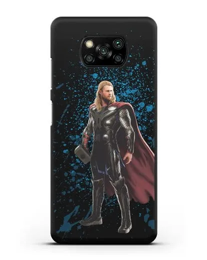 Чехол с иллюстрацией Тор силиконовый для Xiaomi Poco X3