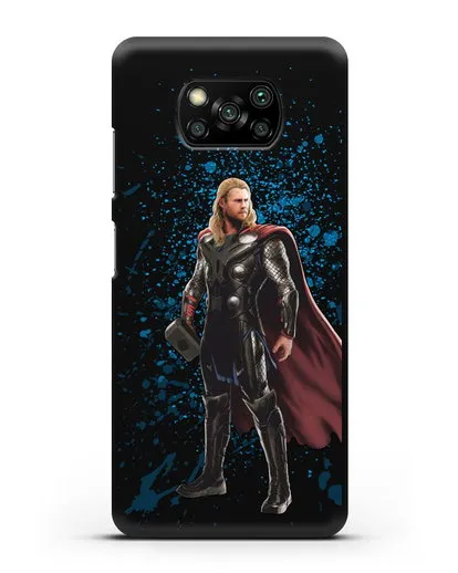 Чехол с иллюстрацией Тор силиконовый для Xiaomi Poco X3 Pro