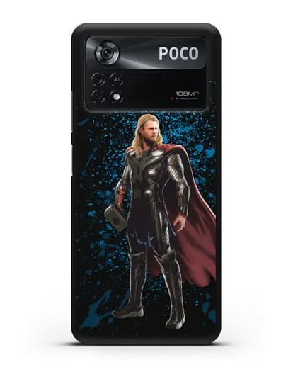 Чехол с иллюстрацией Тор силиконовый для Xiaomi Poco X4 Pro