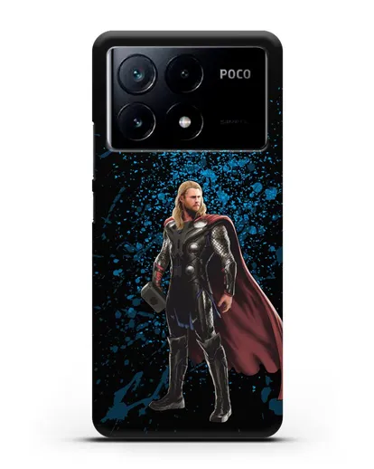 Чехол с иллюстрацией Тор силиконовый для Xiaomi Poco X6 Pro