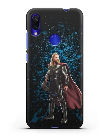 Чехол с иллюстрацией Тор силиконовый для Xiaomi Redmi Note 7