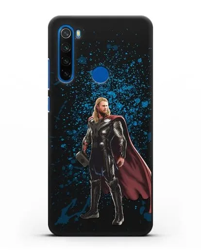 Чехол с иллюстрацией Тор силиконовый для Xiaomi Redmi Note 8