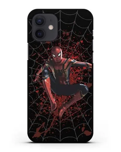 Чехол с иллюстрацией Человек Паук силиконовый для iPhone 12